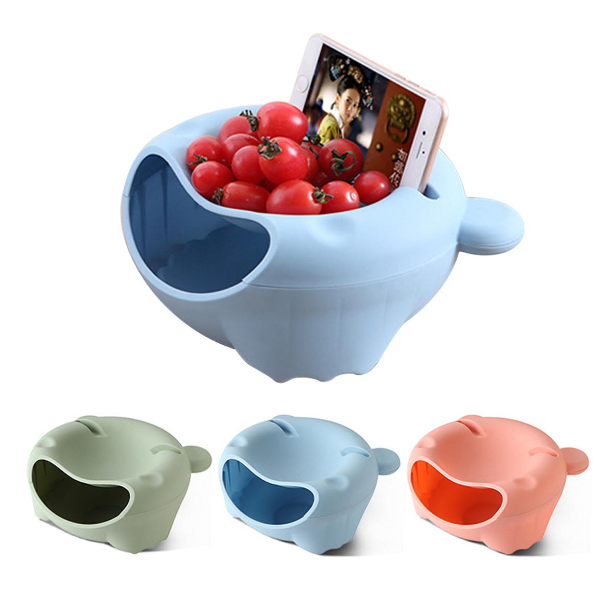 Snack Bowl with Cellphone Holder Slot